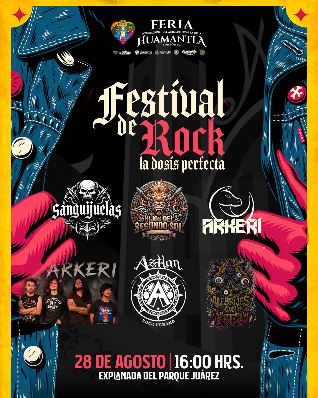 Huamantla vivirá una tarde de rock con el 'Festival de Rock: La Dosis Perfecta'